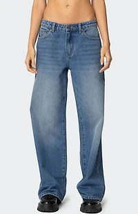 Edikted NYC Washed Low Rise Jeans