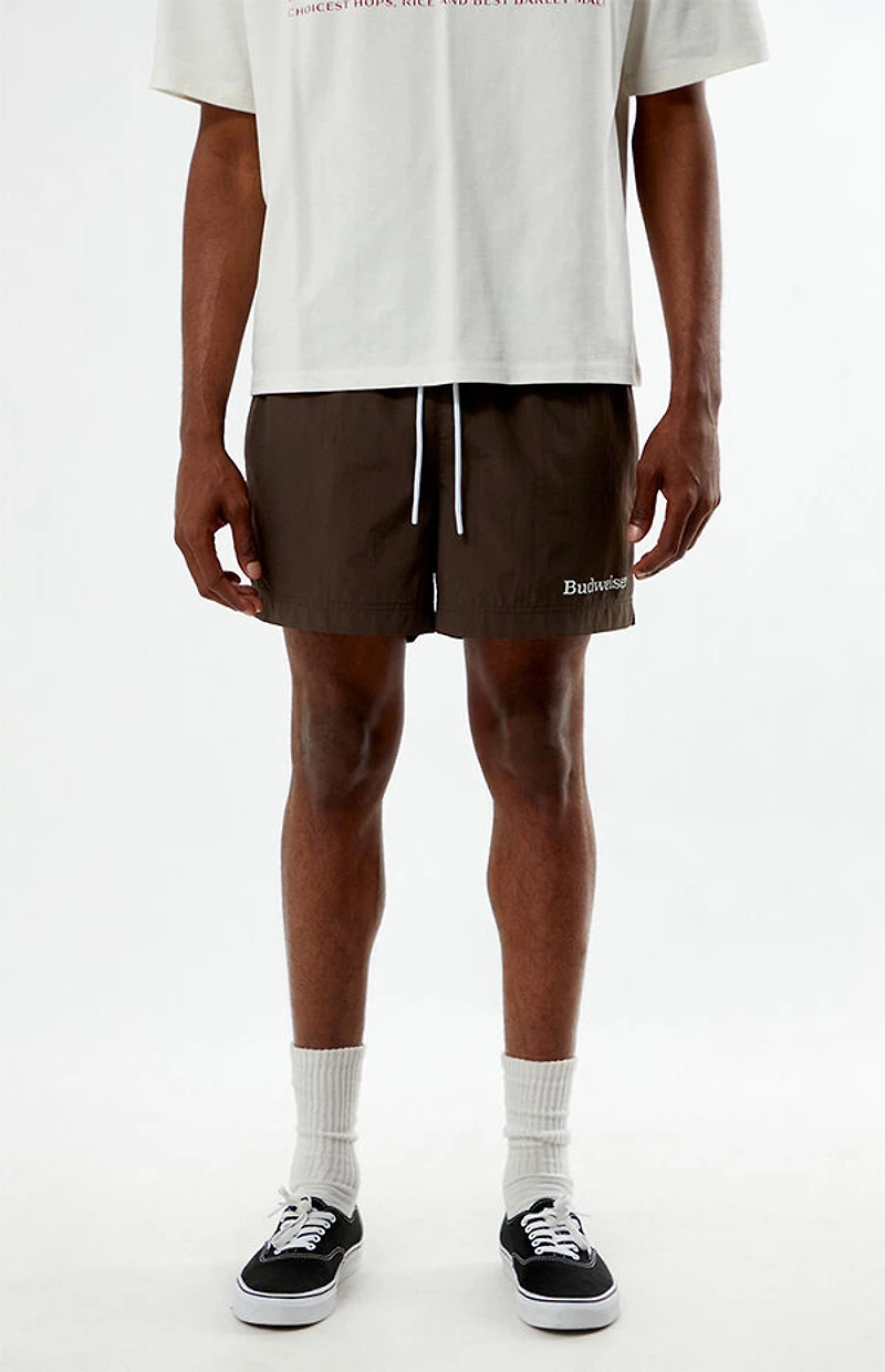 Budweiser By Pacsun  Logo 6.5" Volley Swim Trunks
