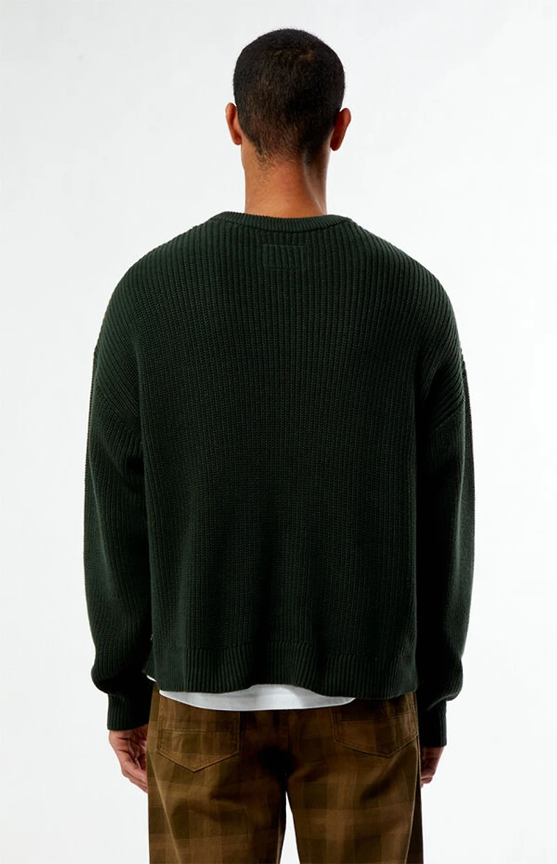 Pacsun Palazzo De Lune Ribbed Crew Neck Sweater