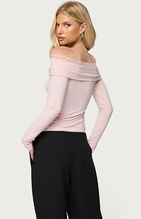 Edikted Janus Lacey Fold Over Top