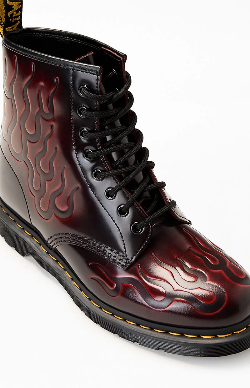Dr Martens 1460 Inferno Leather Lace Up Boots
