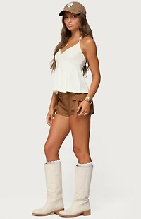 Edikted Leonora Halter Babydoll Top