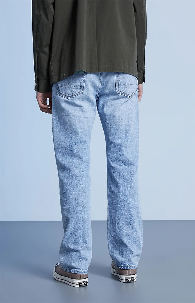 Pacsun Wyatt Light Wash Indigo Straight Jeans