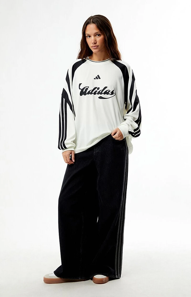 adidas White & Black Her Long Sleeve Jersey