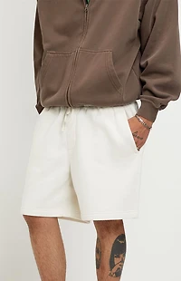 Pacsun Fleece Cream Sweat Shorts