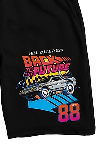 Back To The Future Delorean 88 Lounge Sweat Shorts