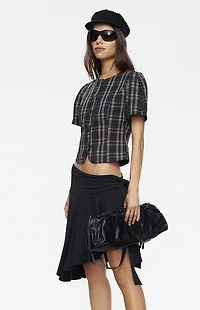 LIONESS Safari Asymmetric Midi Skirt