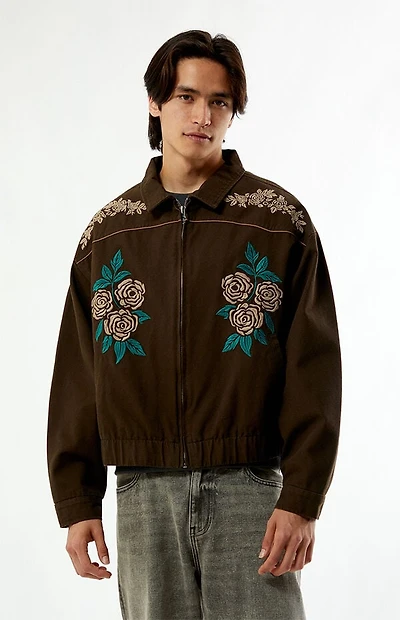Pacsun Western Floral Embroidered Gas Jacket