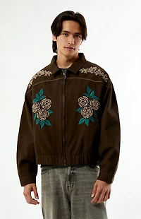 Pacsun Western Floral Embroidered Gas Jacket