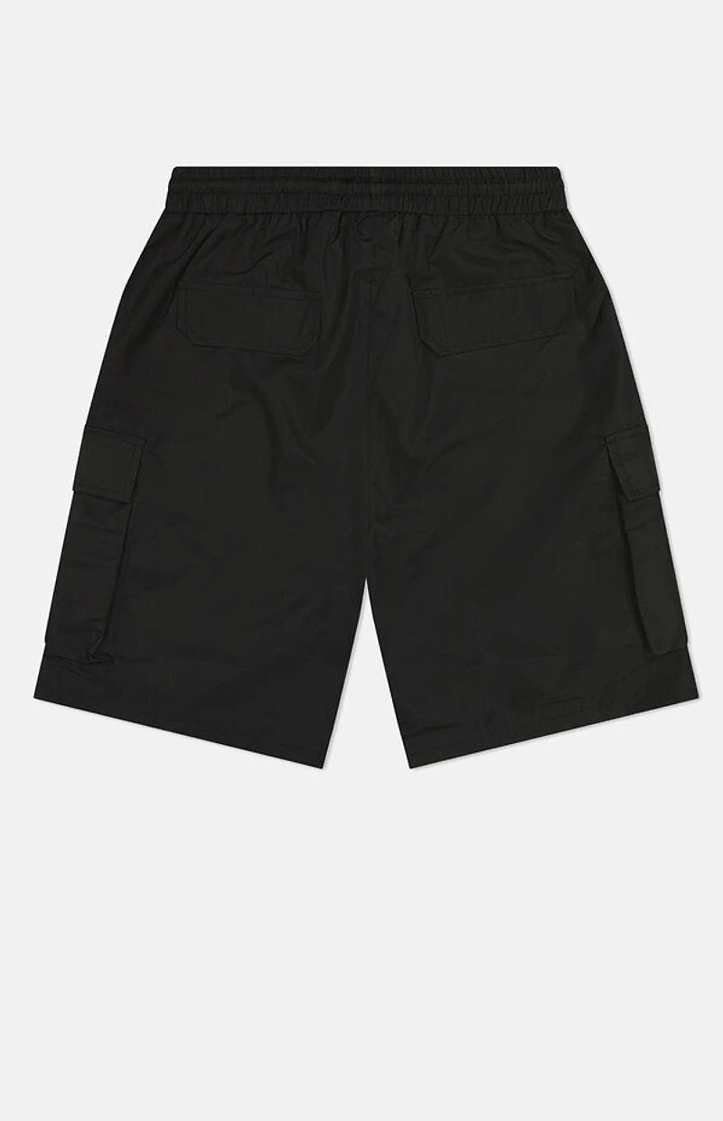 WeSC America Inc Black Nylon Wind Cargo Shorts