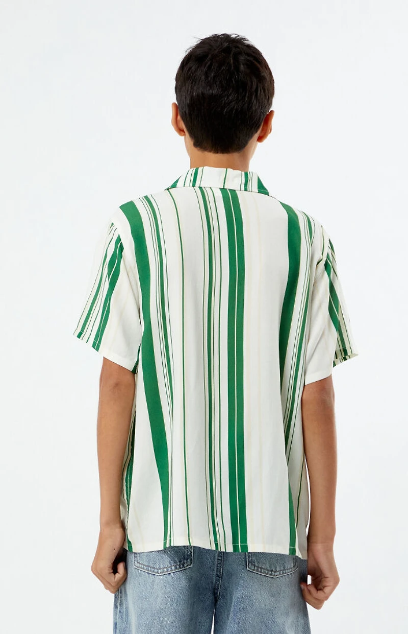 Pacsun Kids Striped Camp Shirt