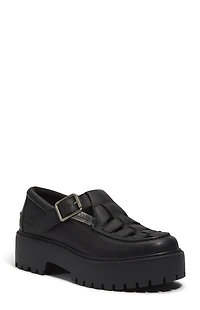 Timberland Women's Black Stone Street Buckle Mary Jane Shoes