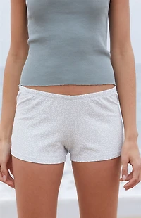 John Galt Emery Floral Light Blue Lounge Shorts