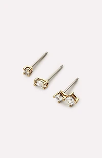Ana Luisa Val White Stud Earrings Set