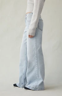 Pacsun Lena Low Rise Super Baggy Jeans Light Blue