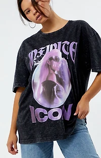 Paris Hilton Infinite Icon Chrome Oversized T-Shirt