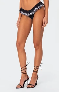 Edikted Frilly Cheeky Bikini Bottom