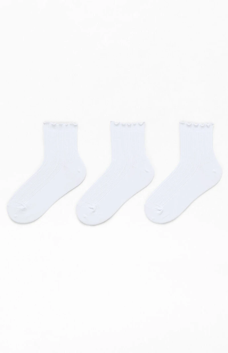 adidas 3 Pack Originals Ruffle Socks