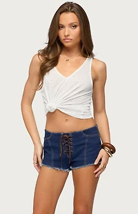 Edikted Hellen Sheer Tank Top