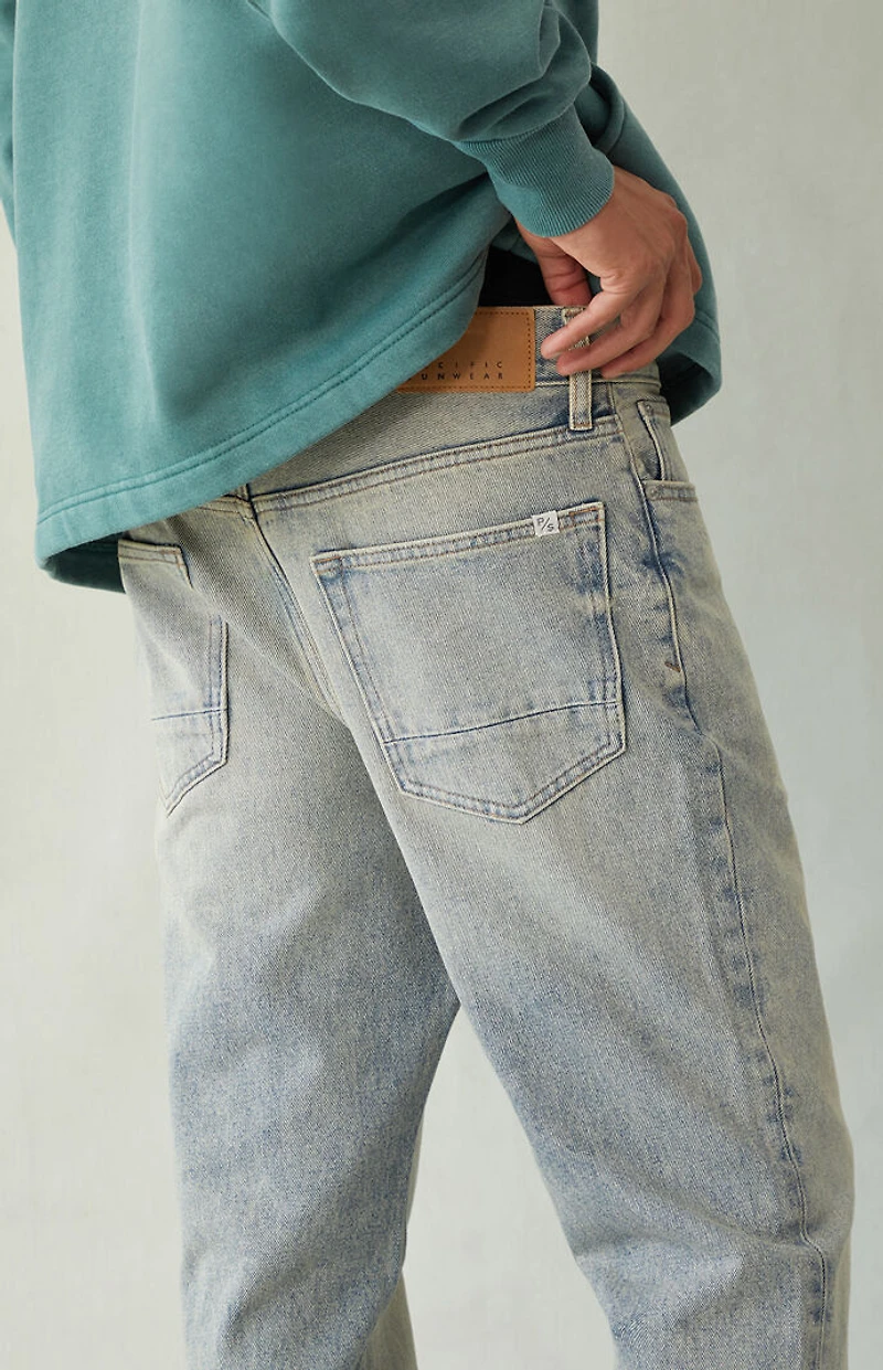 Pacsun Cade Straight Jeans Light Blue Tint
