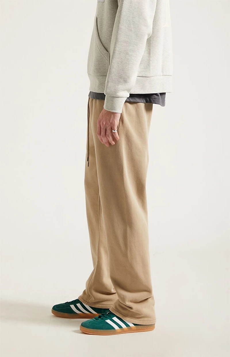 Pacsun Tan Straight Leg Sweatpants