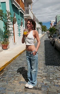 Your Favorite Floral Chrissy Halter Tank Top