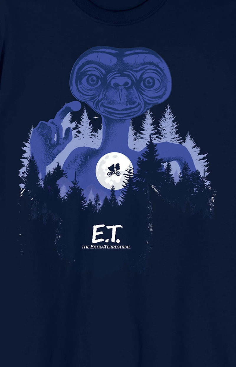 E.T. Moon Bike Ride Poster T-Shirt
