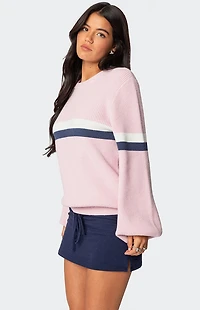 Edikted Nautical Striped Oversized Sweater