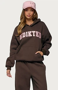 Edikted Glow Rhinestone Hoodie