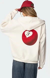 Edikted Magic 3 Oversized Zip Up Hoodie