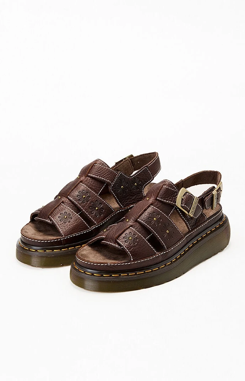 Dr Martens Women's Wrenile Open Toe Fisherman Platform Sandals