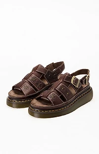 Dr Martens Women's Wrenile Open Toe Fisherman Platform Sandals