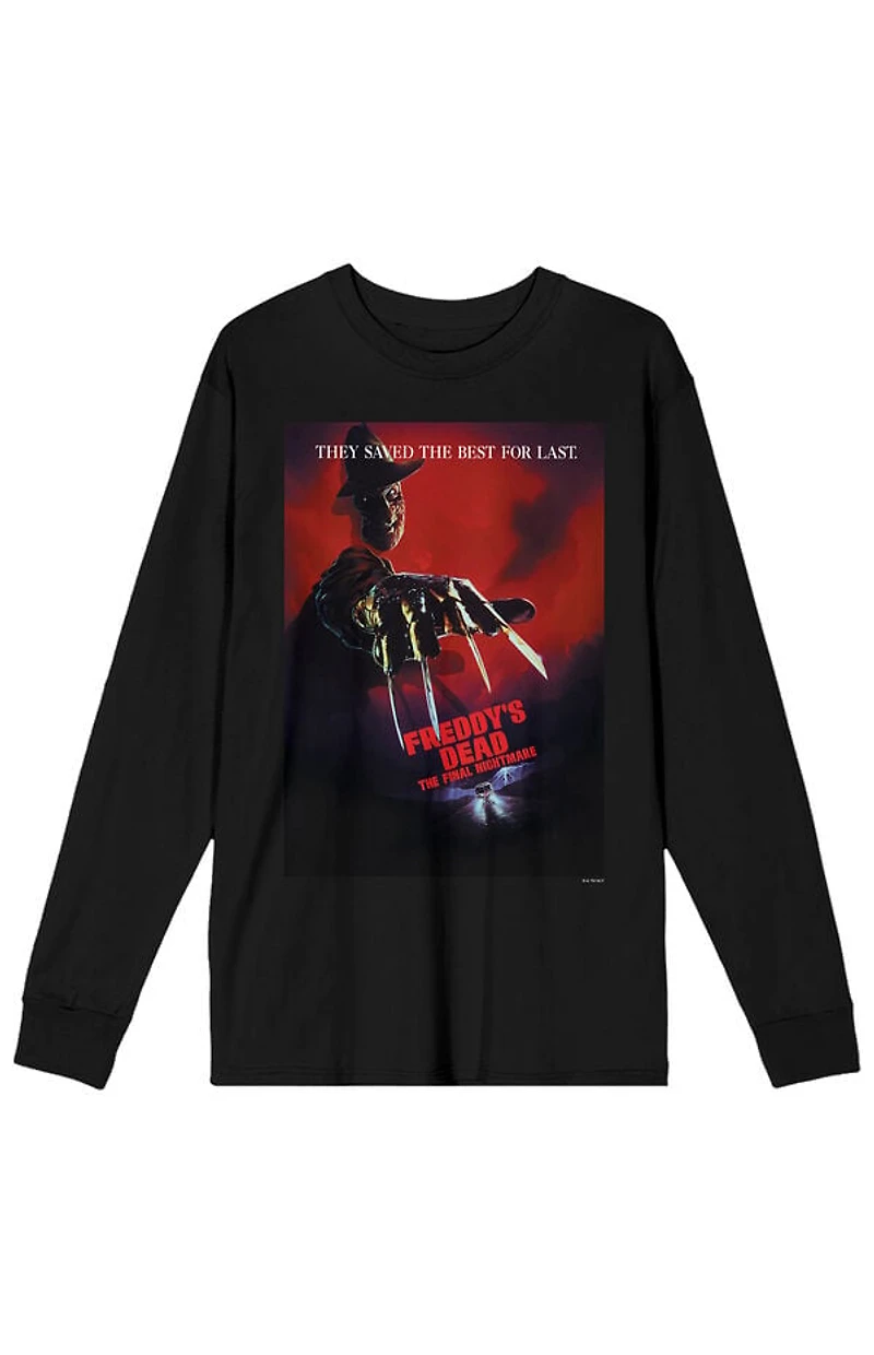 Nightmare on Elm Street They Saved the Best for Last Long Sleeve T-Shirt