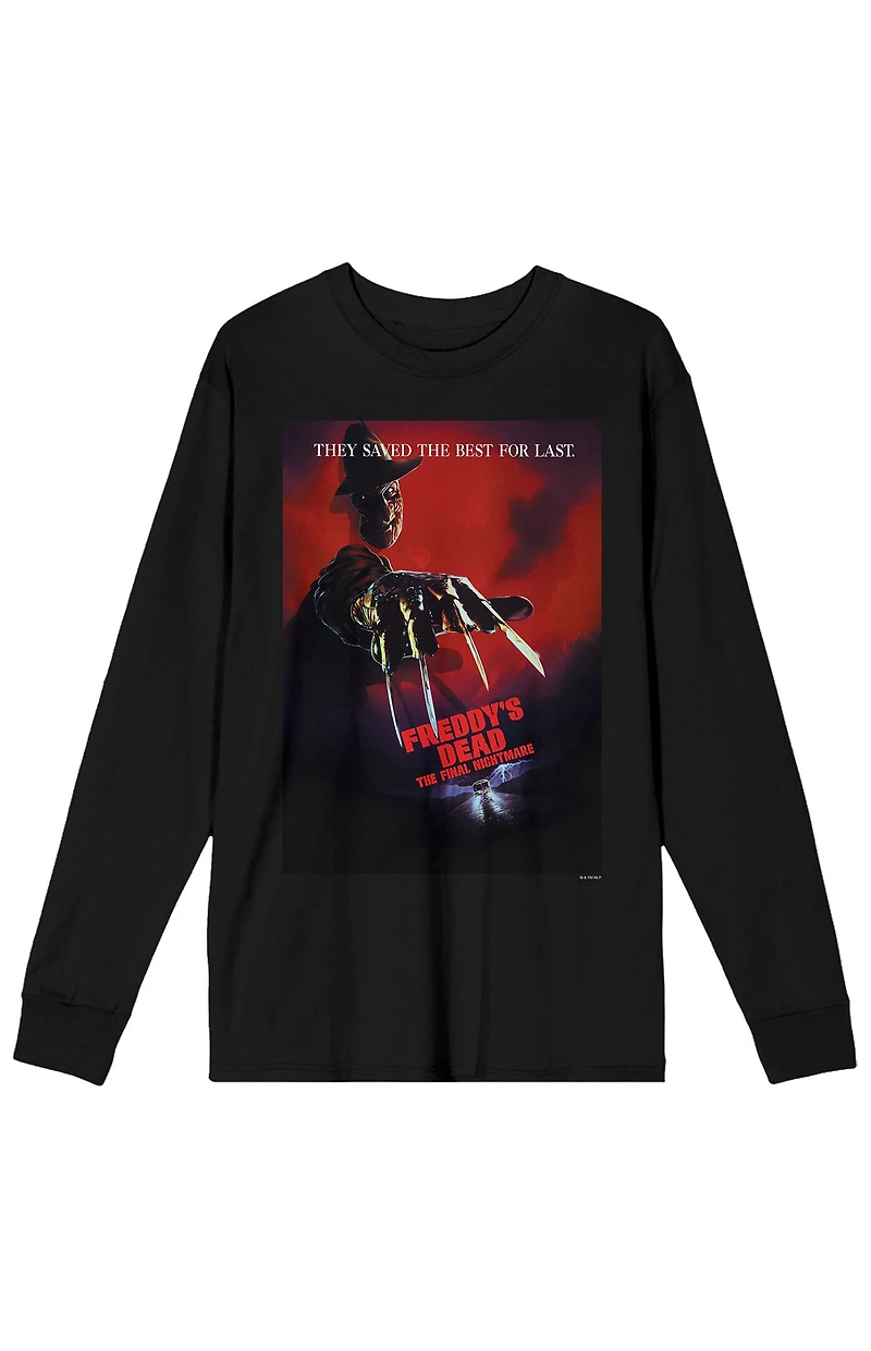 Nightmare on Elm Street They Saved the Best for Last Long Sleeve T-Shirt