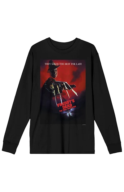 Nightmare on Elm Street They Saved the Best for Last Long Sleeve T-Shirt