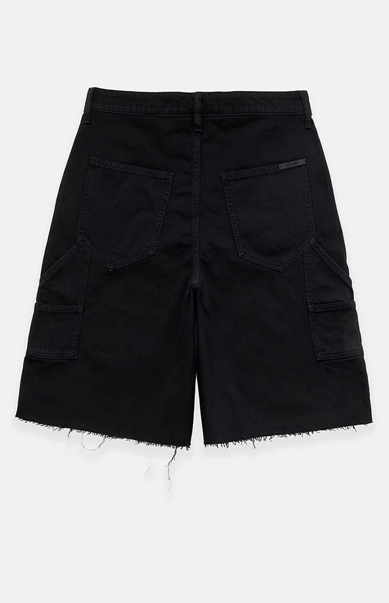 Fear of God ESSENTIALS Black Raw Cut 5-Pocket Jorts