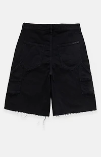 Fear of God ESSENTIALS Black Raw Cut 5-Pocket Jorts