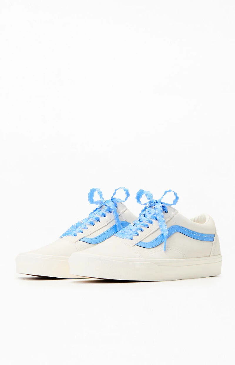 Vans Kids Blue & White Old Skool Shoes