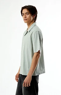 Pacsun Sage Striped Oversized Camp Shirt