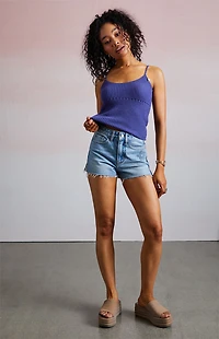 Third Charm Hyacinth Crochet Tank Top