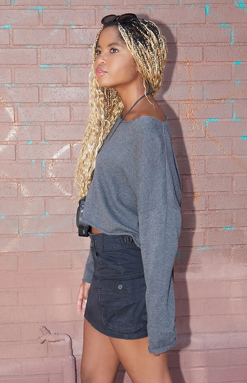 John Galt Cameron Cropped Sweater