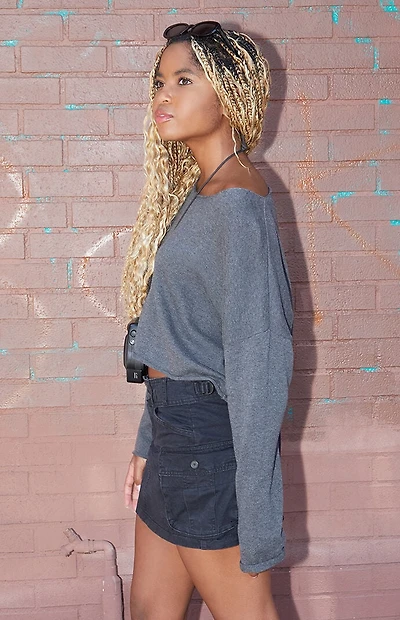 John Galt Cameron Cropped Sweater