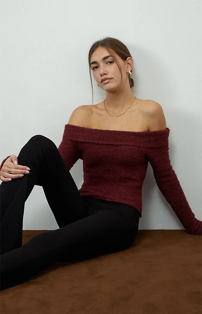 Beverly and Beck Cadence Off-The-Shoulder Sweater
