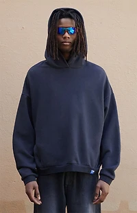 A.R.C. Black Vintage Wash Heavyweight Oversized Fleece Hoodie