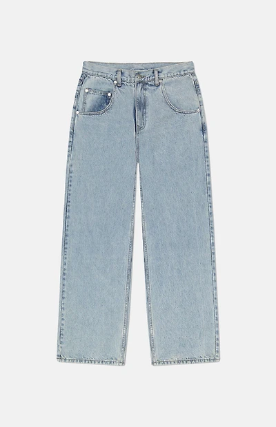 WeSC Jay Light Blue Wide Leg Jeans
