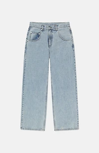 WeSC Jay Light Blue Wide Leg Jeans