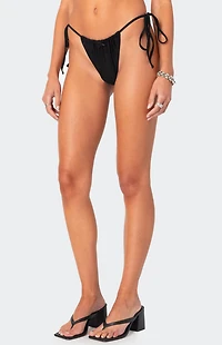 Edikted Darling Double String High Cut Bikini Bottom