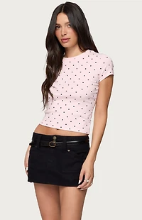 Edikted Lorenzo Polka Dot T-Shirt