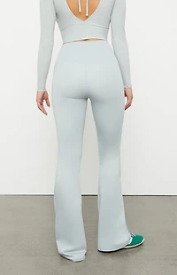 PAC 1980 WHISPER Active Gray Crossover Flare Yoga Pants