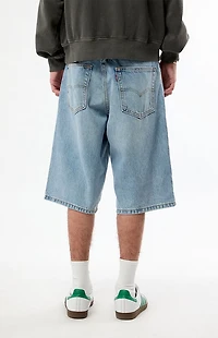 Levi's Light Blue 470 Baggy Jean Shorts